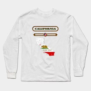 CALIFORNIA STATE, UNITED STATES, USA. SAMER BRASIL Long Sleeve T-Shirt